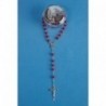 Chapelet bois de rose Lourdes