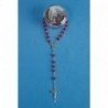 Chapelet bois de rose Lourdes