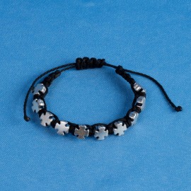 Bracelet croix métal