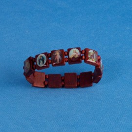 Bracelet bois des Saints Patrons