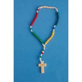 Petit chapelet Missionaire multicouleurs
