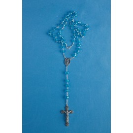 Chapelet Lourdes en verre