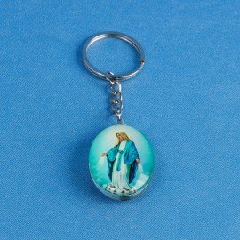 Porte-clés verre Vierge Miraculeuse