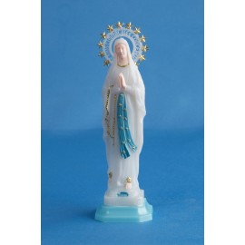 Vierge de Lourdes lumineuse 18 cm