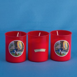 Lot 3 bougies Lourdes