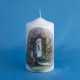 Bougie blanche Lourdes