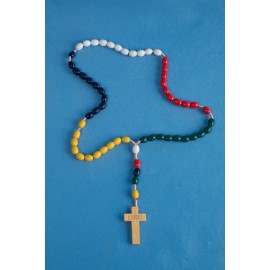 Chapelet bois couleurs