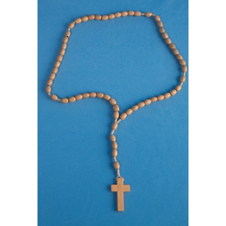 Chapelet bois Lourdes