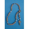 Chapelet Lourdes bois d'olivier