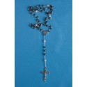 Chapelet hématite avec eau de Lourdes