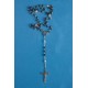 Chapelet hématite avec eau de Lourdes