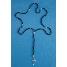 Chapelet hématite Lourdes