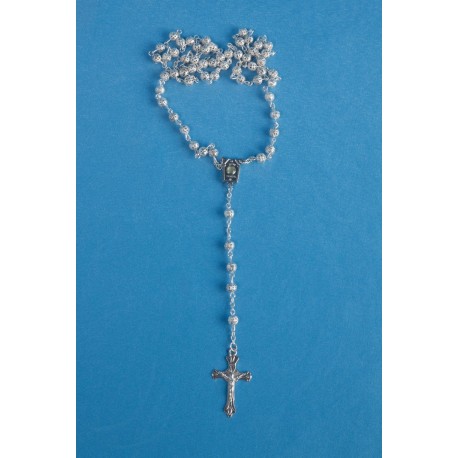 Chapelet métal avec eau de Lourdes