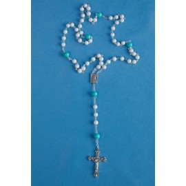 Chapelet Lourdes en verre