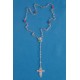 Chapelet Lourdes en verre biseauté