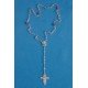 Chapelet Lourdes en verre biseauté