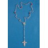 Chapelet Lourdes en verre biseauté