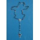 Chapelet Lourdes en verre biseauté