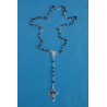 Chapelet Lourdes en verre biseauté