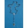 Chapelet Lourdes en verre biseauté