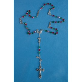 Chapelet de Noël en verre