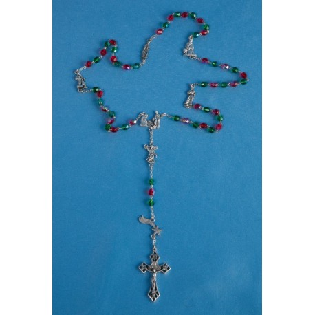 Chapelet de Noël en verre