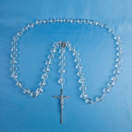 Grand chapelet en verre Lourdes