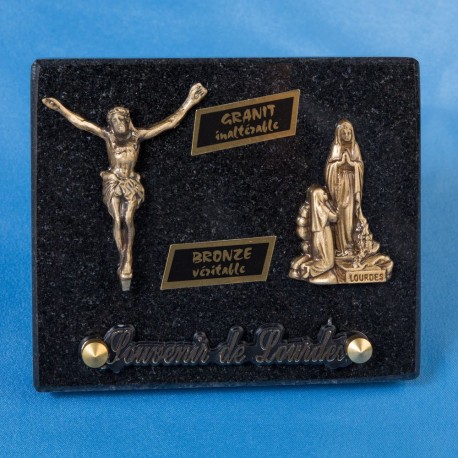 Plaque funéraire Lourdes