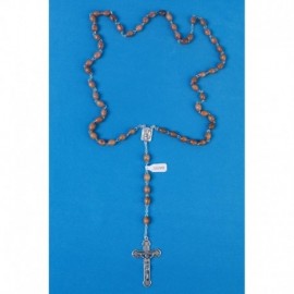 Chapelet bois d'olivier avec eau de Lourdes