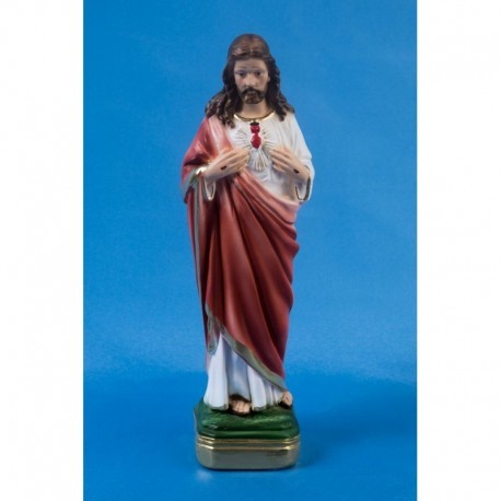Statue plâtre Sacré Cœur de Jésus