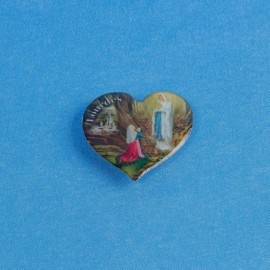 Magnet coeur Lourdes