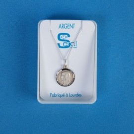 Parure argent Notre Dame de Lourdes