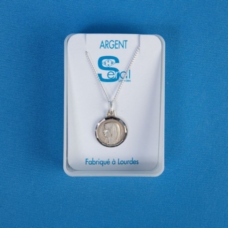 Parure argent Notre Dame de Lourdes