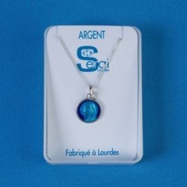 Parure argent Notre Dame de Lourdes