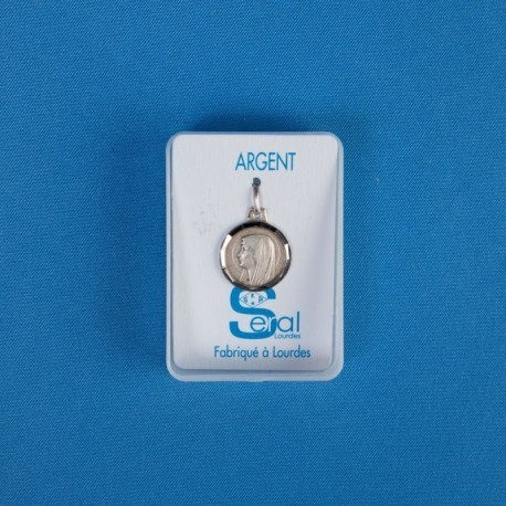 Médaille argent Notre Dame de Lourdes