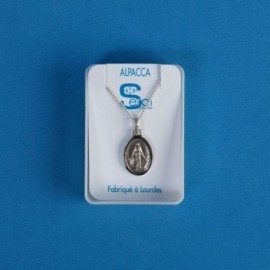 Parure métal argenté Vierge Miraculeuse