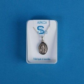 Parure métal argenté Vierge Miraculeuse