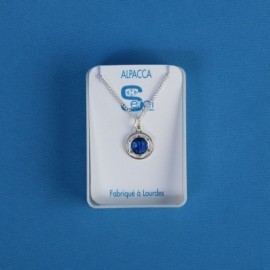 Parure métal argenté Notre Dame de Lourdes