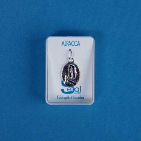 Médaille métal argenté Apparition Lourdes