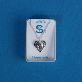 Parure métal doré Notre Dame de Lourdes