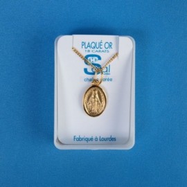 Parure plaqué or Vierge Miraculeuse