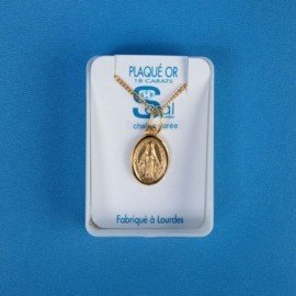Parure plaqué or Vierge Miraculeuse