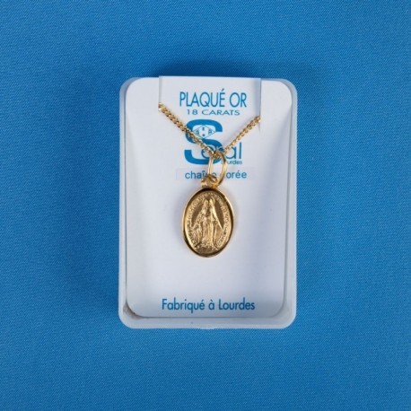Parure plaqué or Vierge Miraculeuse