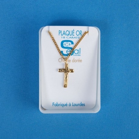 Parure plaqué or Christ