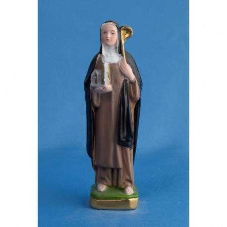 Statue plâtre Sainte Brigitte