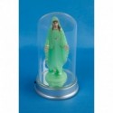 Vierge lumineuse sous verre