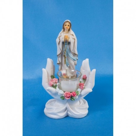 Notre Dame de Lourdes et mains