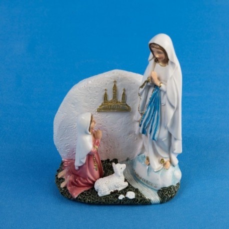 Apparition Lourdes 15cm