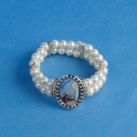 Bracelet perles métal Apparition