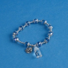 Bracelet perles verre Lourdes